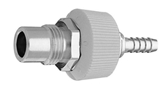DISS BODY ADAPTER with HT N2 to 1/4" Barb Medical Gas Fitting, DISS, 1120-A, N2, Nitrogen, medical hose adapter